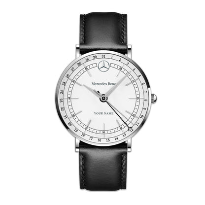 Personalized Merc Classic Quartz Leather Watch P150402
