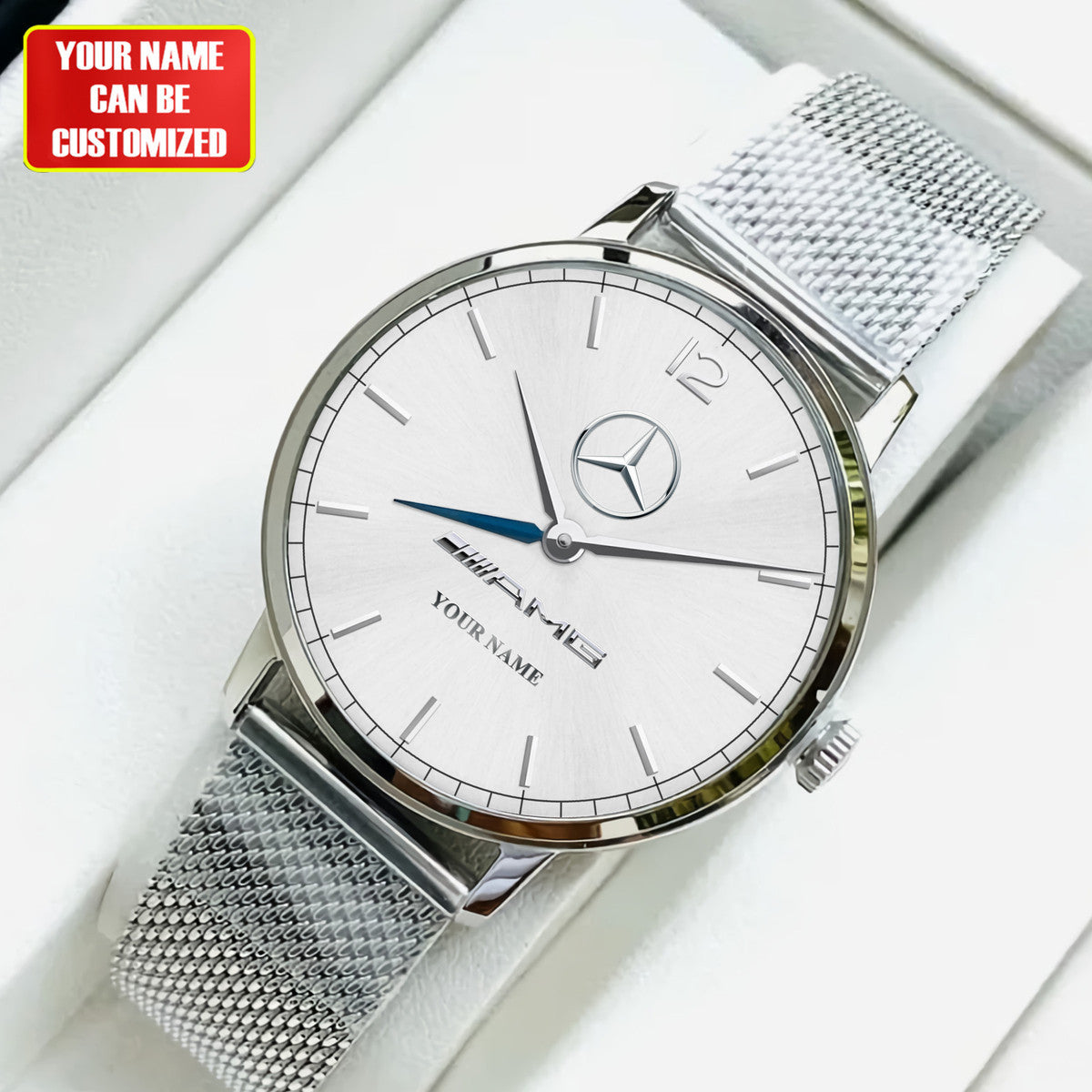 Personalized Merc Stainless Steel Watch Men Women P030402