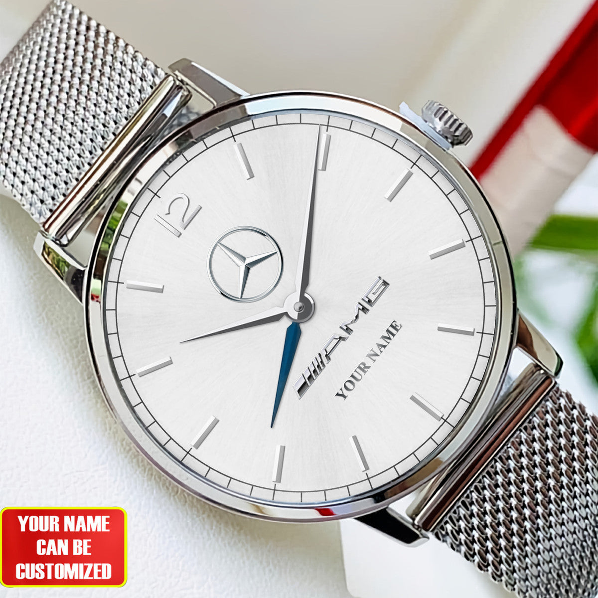 Personalized Merc Stainless Steel Watch Men Women P030402