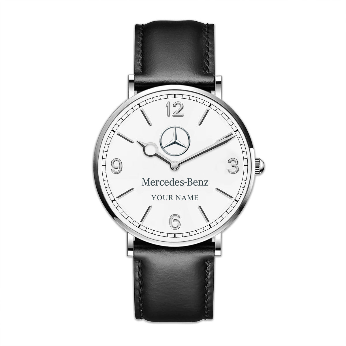 Personalized Merc Luxury Quartz Leather Watch P160505