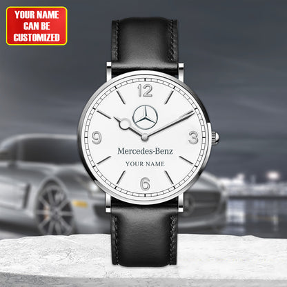 Personalized Merc Luxury Quartz Leather Watch P160505