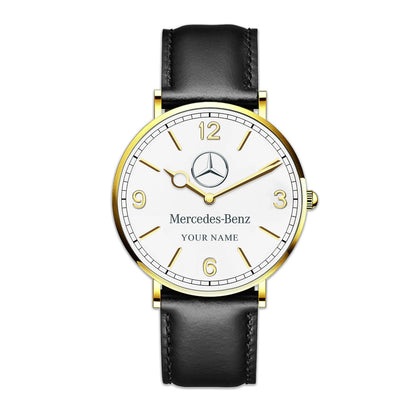Personalized Merc Luxury Quartz Leather Watch P160505