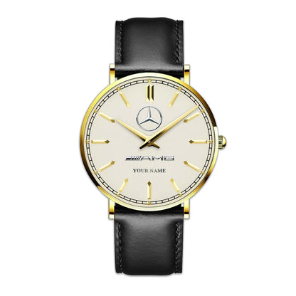 Personalized Merc - AMG V1 Luxury Quartz Leather Watch QB220401