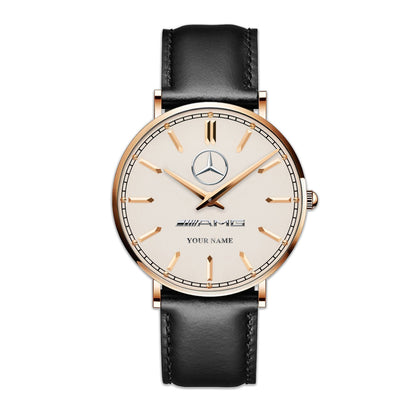 Personalized Merc - AMG V1 Luxury Quartz Leather Watch QB220401