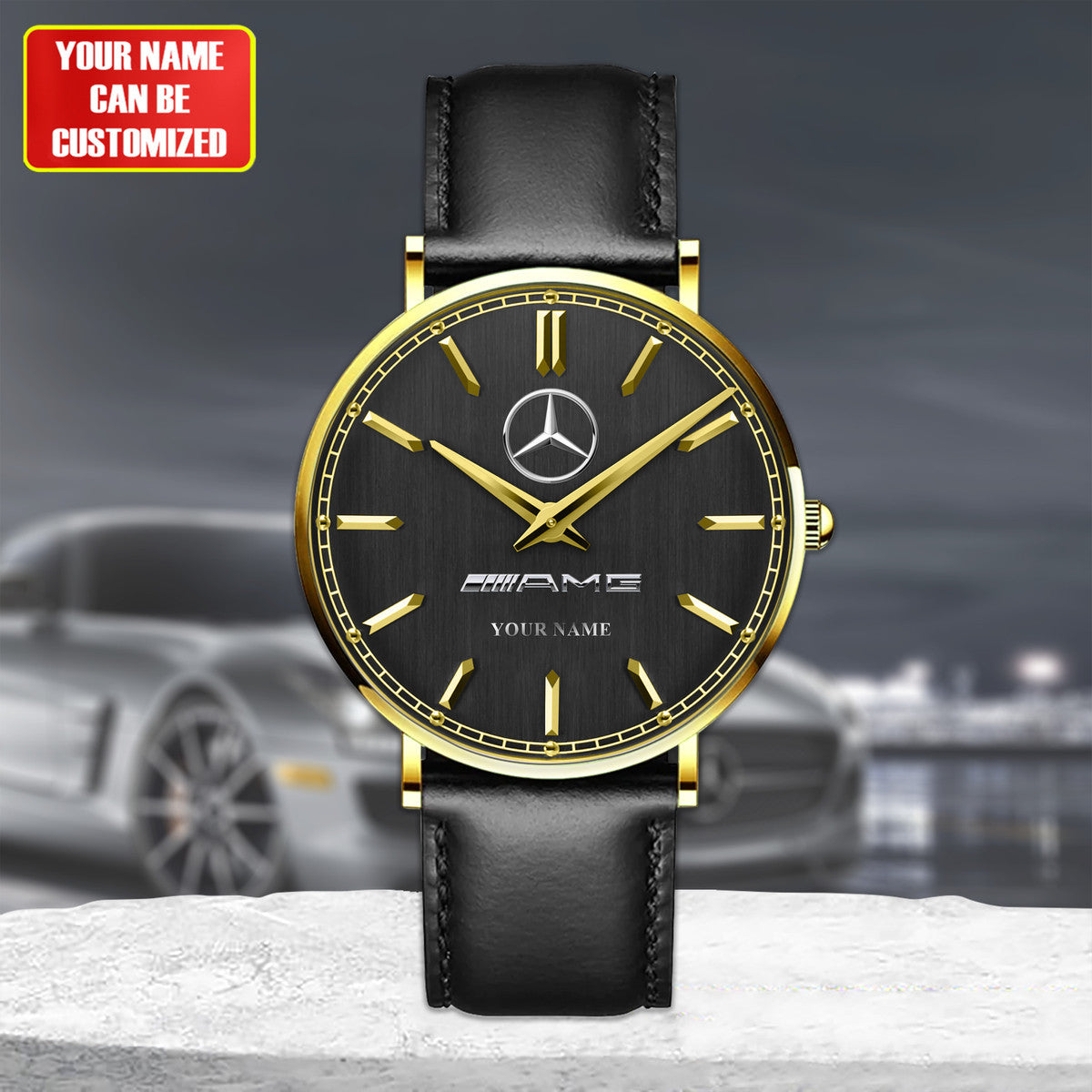 Personalized Merc - AMG V2 Luxury Quartz Leather Watch QB220401