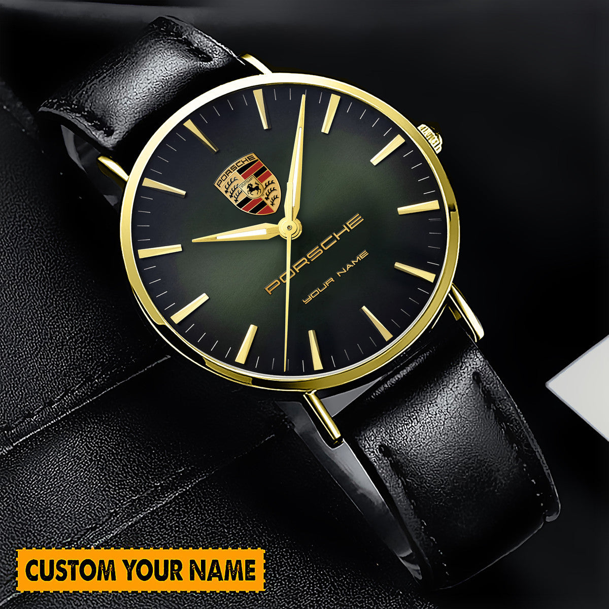 Personalized Pors Luxury Quartz Leather Watch QB220406