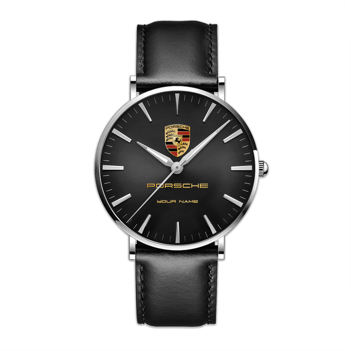 Personalized Pors Luxury Quartz Leather Watch QB220406
