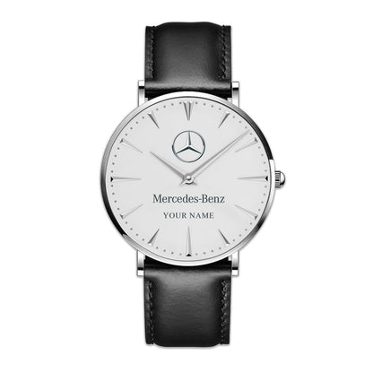 Personalized Merc Luxury Quartz Leather Watch QB220407