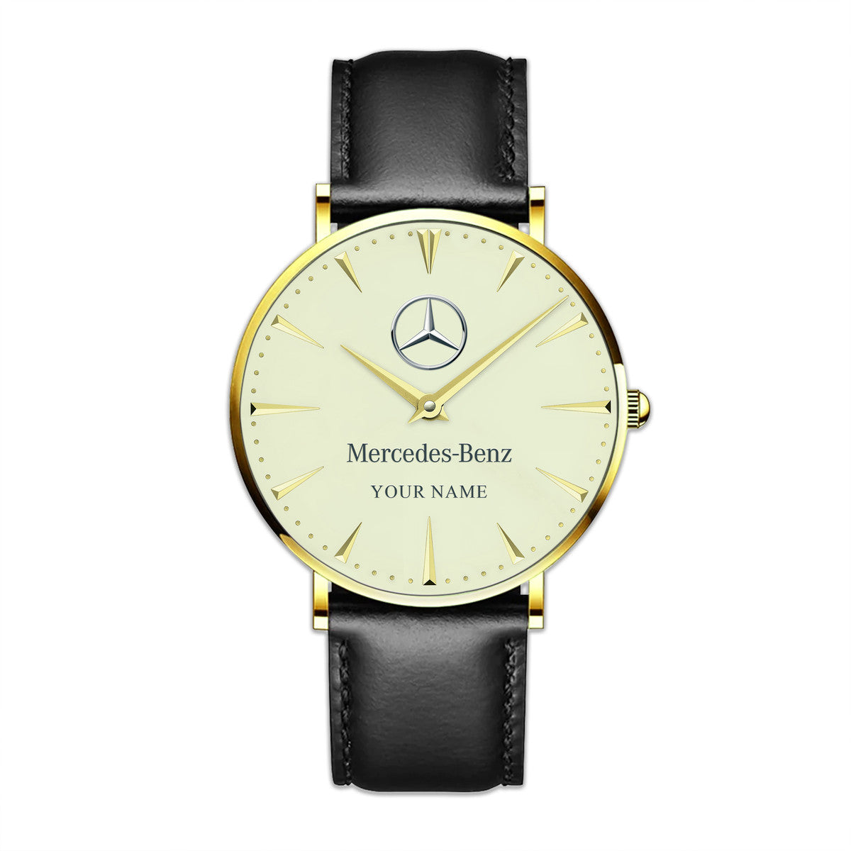 Personalized Merc Luxury Quartz Leather Watch QB220407