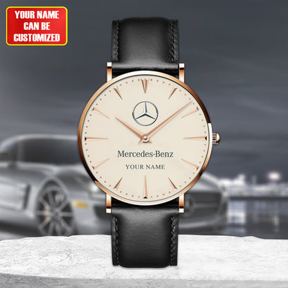 Personalized Merc Luxury Quartz Leather Watch QB220407