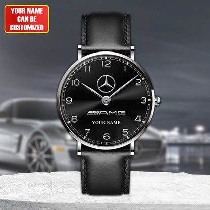 Personalized Merc - AMG Luxury Quartz Leather Watch QB240403