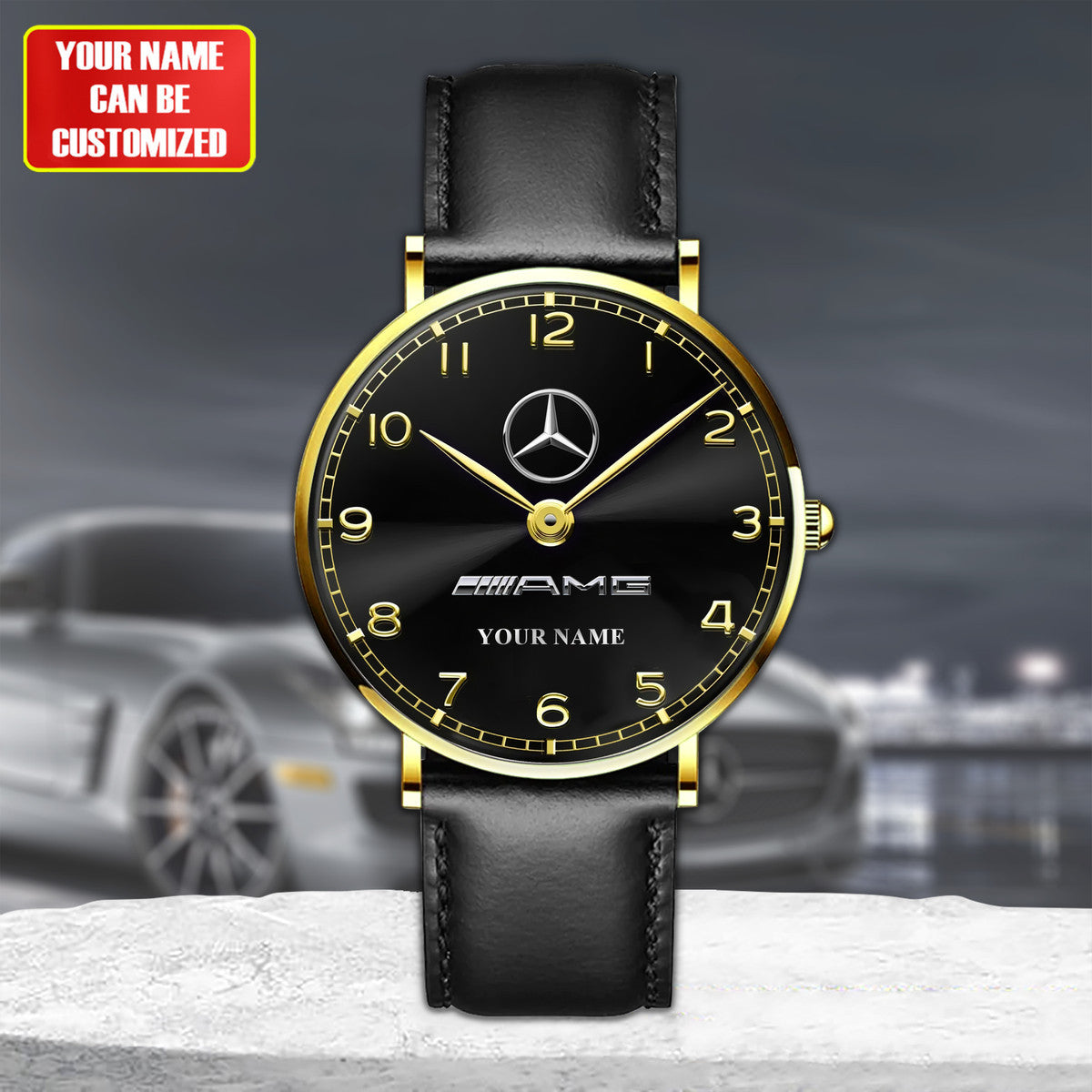 Personalized Merc - AMG Luxury Quartz Leather Watch QB240403