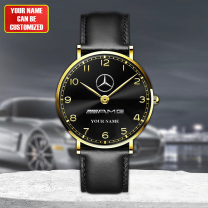 Personalized Merc - AMG Luxury Quartz Leather Watch QB240403
