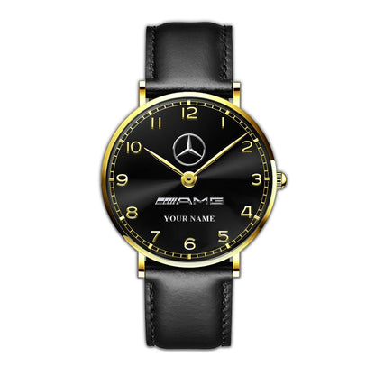 Personalized Merc - AMG Luxury Quartz Leather Watch QB240403