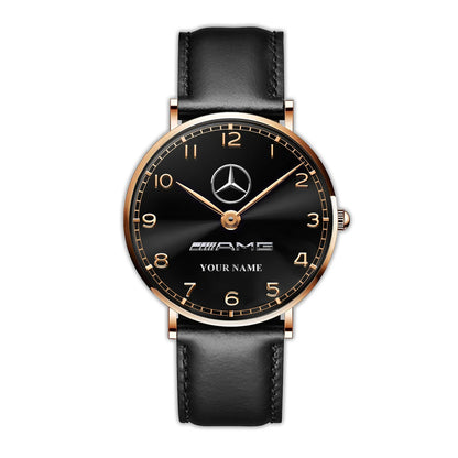 Personalized Merc - AMG Luxury Quartz Leather Watch QB240403