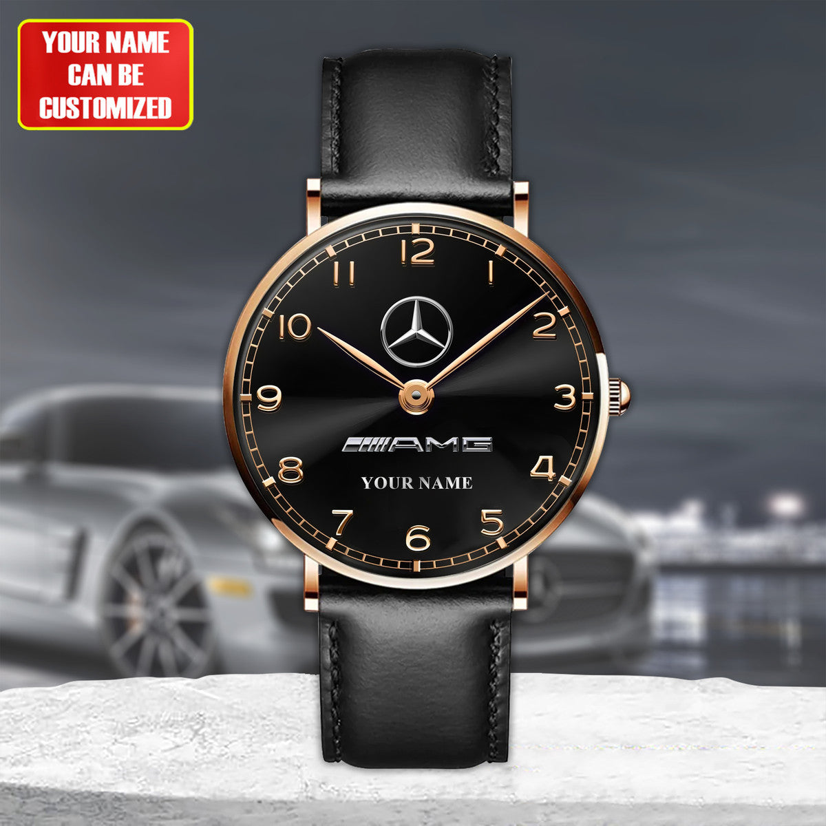 Personalized Merc - AMG Luxury Quartz Leather Watch QB240403