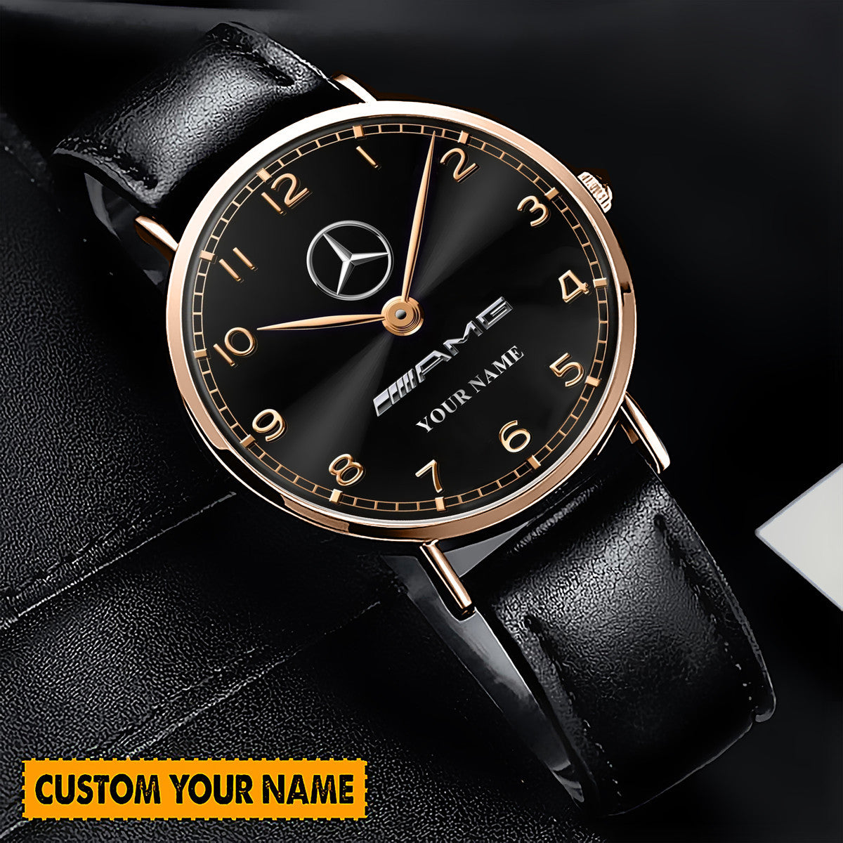 Personalized Merc - AMG Luxury Quartz Leather Watch QB240403