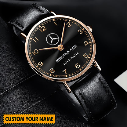 Personalized Merc - AMG Luxury Quartz Leather Watch QB240403