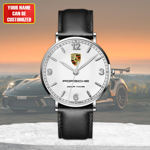 Personalized Pors Luxury Quartz Leather Watch P270401