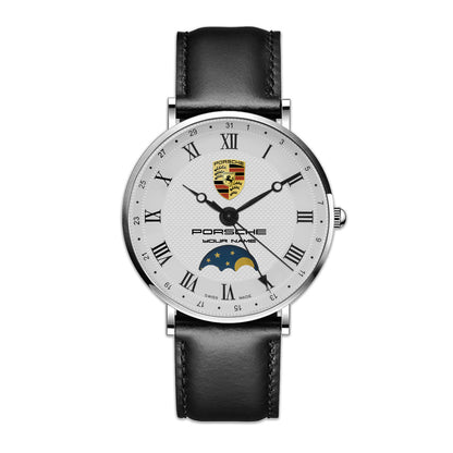 Personalized Pors Luxury Quartz Leather Watch P290404