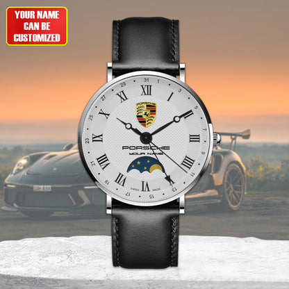 Personalized Pors Luxury Quartz Leather Watch P290404