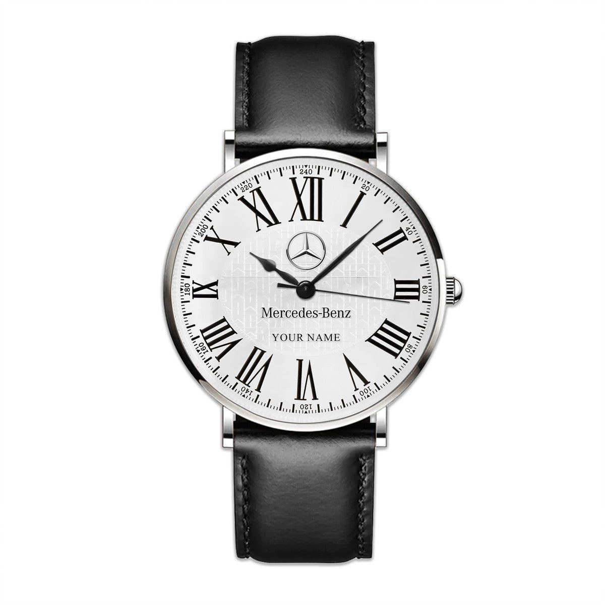 Personalized Merc Luxury Quartz Leather Watch P290402