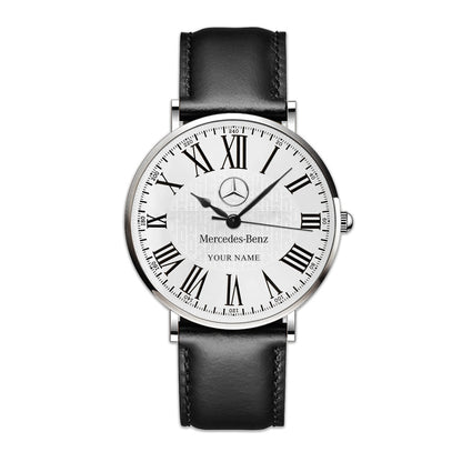 Personalized Merc Luxury Quartz Leather Watch P290402