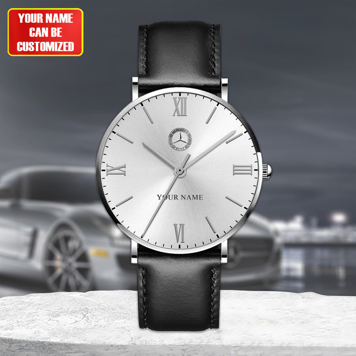 Personalized Merc Luxury Quartz Leather Watch P090502