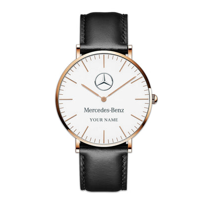 Personalized Merc Classic Quartz Leather Watch P210501