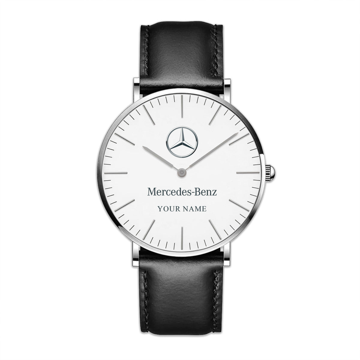 Personalized Merc Classic Quartz Leather Watch P210501