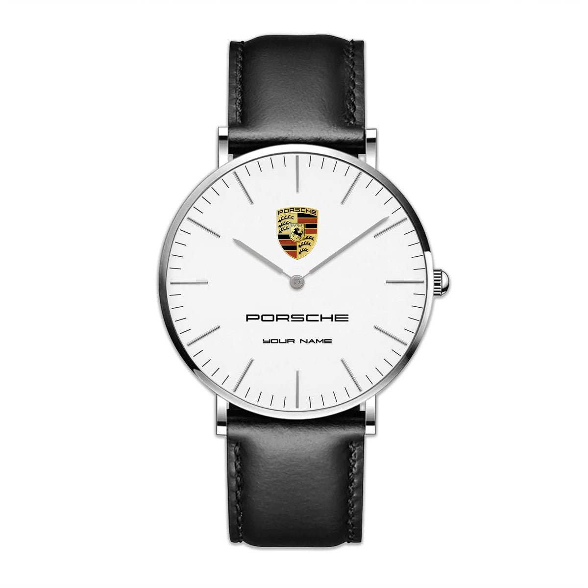 Personalized Pors Classic Quartz Leather Watch P210502