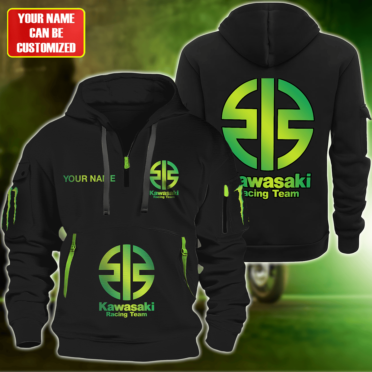 Personalized KW Racing Zip-Hoodie Cotton Jacket Q230504
