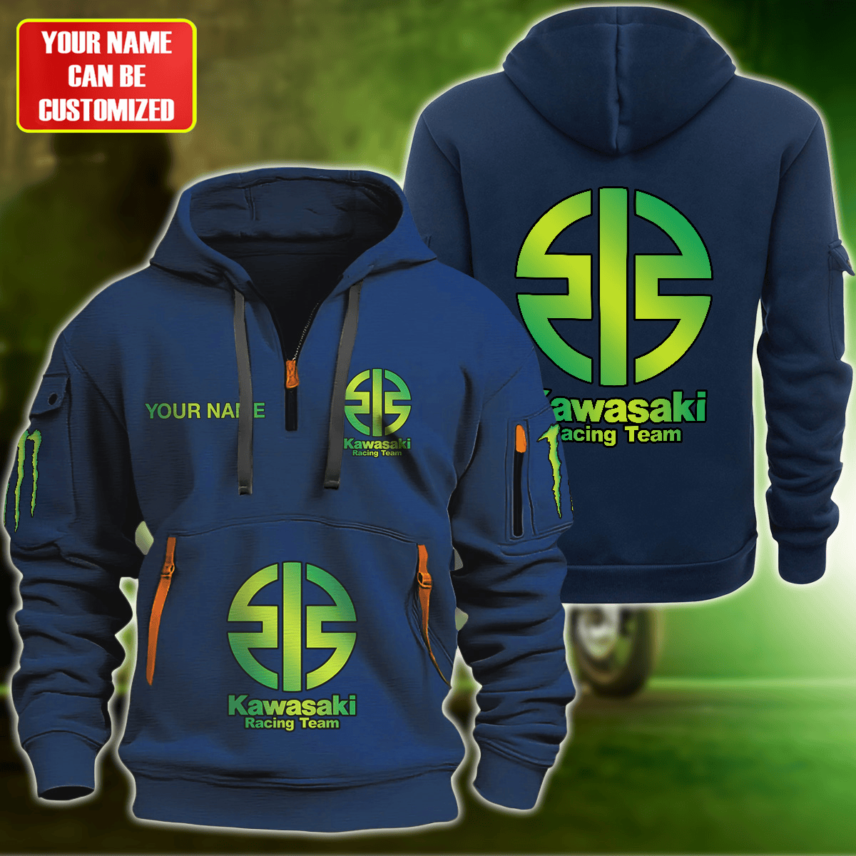 Personalized KW Racing Zip-Hoodie Cotton Jacket Q230504