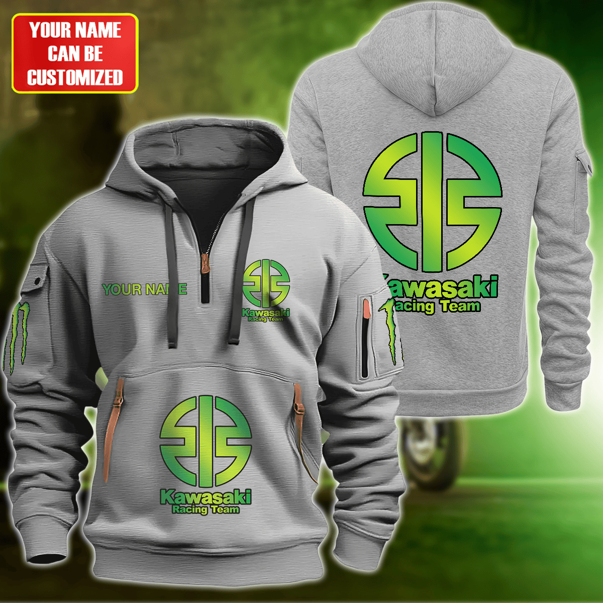 Personalized KW Racing Zip-Hoodie Cotton Jacket Q230504