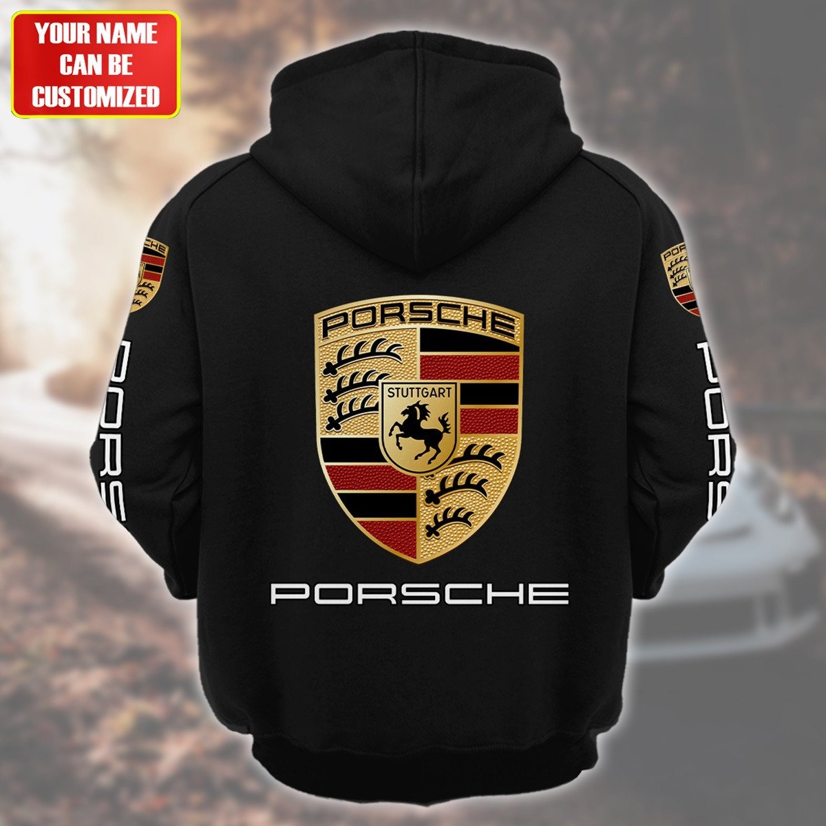 Personalized Pors Retro Cotton Hoodie P270501