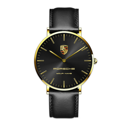 Personalized Pors Vintage Quartz Leather Watch P300501