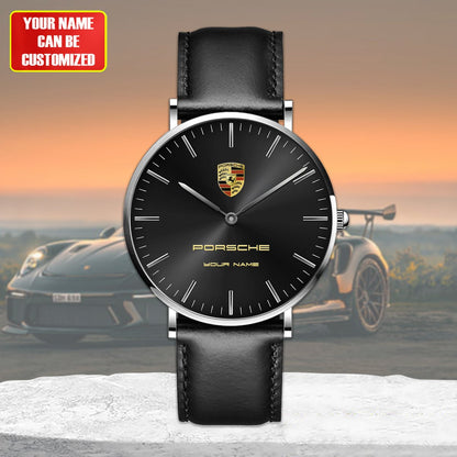 Personalized Pors Vintage Quartz Leather Watch P300501