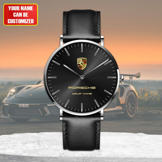 Personalized Pors Vintage Quartz Leather Watch P300501