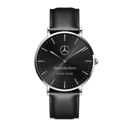 Personalized Merc Classic Quartz Leather Watch P300502
