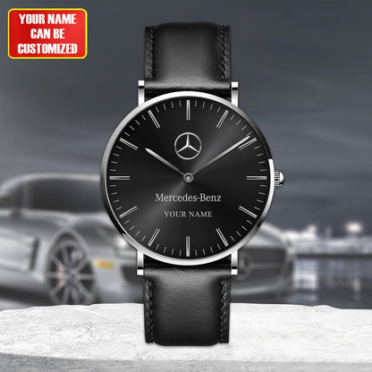 Personalized Merc Classic Quartz Leather Watch P300502