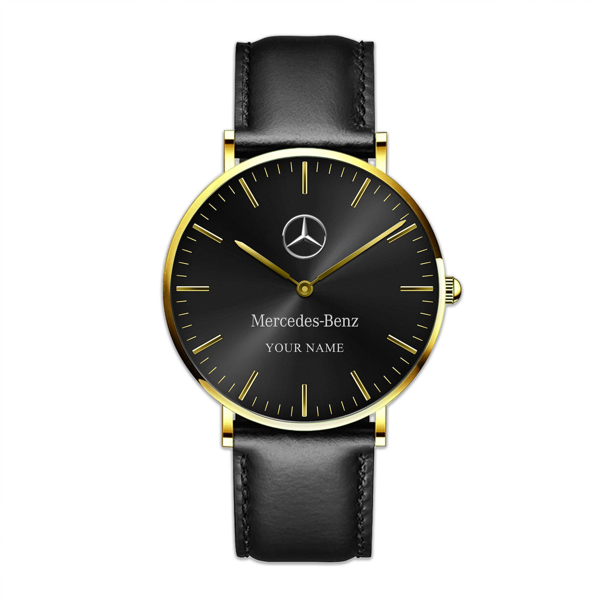 Personalized Merc Classic Quartz Leather Watch P300502