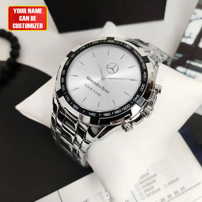 Personalized Merc Silver Quartz Watch P300504