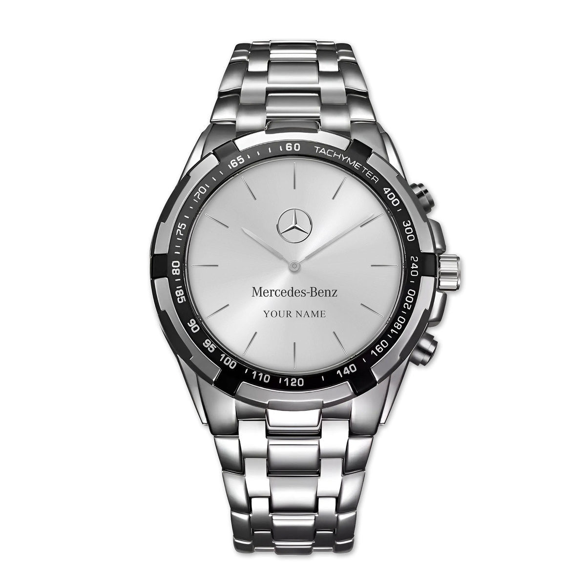 Personalized Merc Silver Quartz Watch P300504
