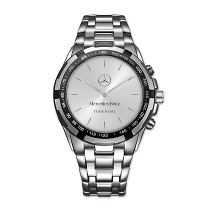 Personalized Merc Silver Quartz Watch P300504