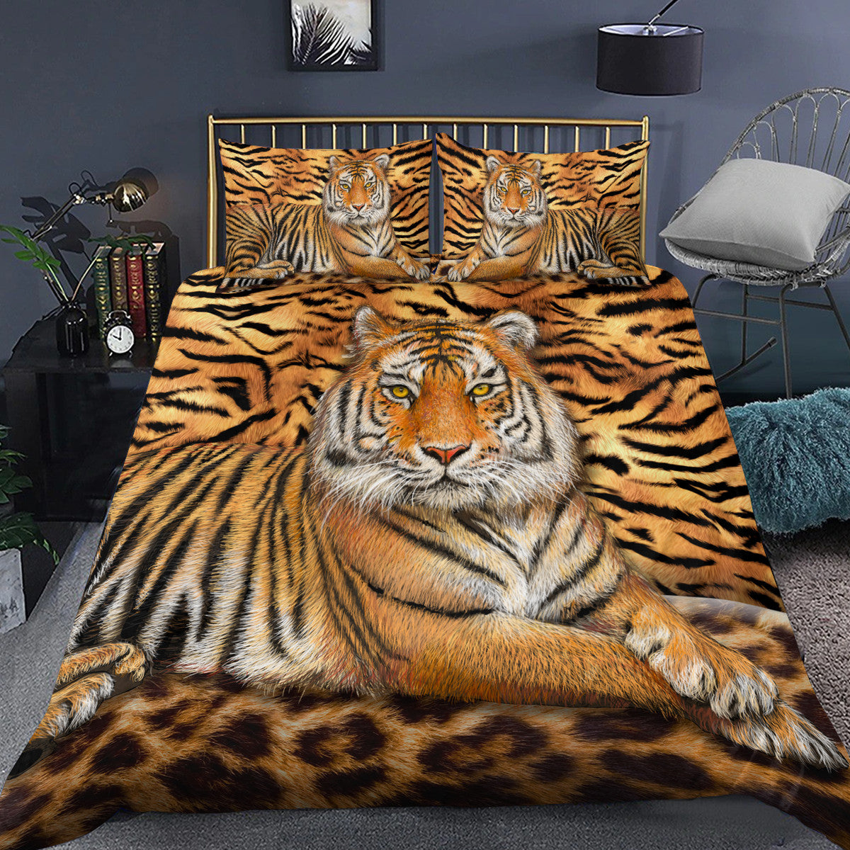 Cool Royal Tiger All Over Printed Bedding Set Q300503