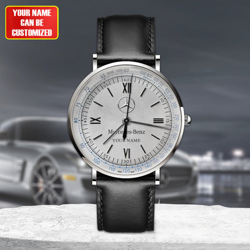 Personalized Merc Vintage Quartz Leather Watch P260601
