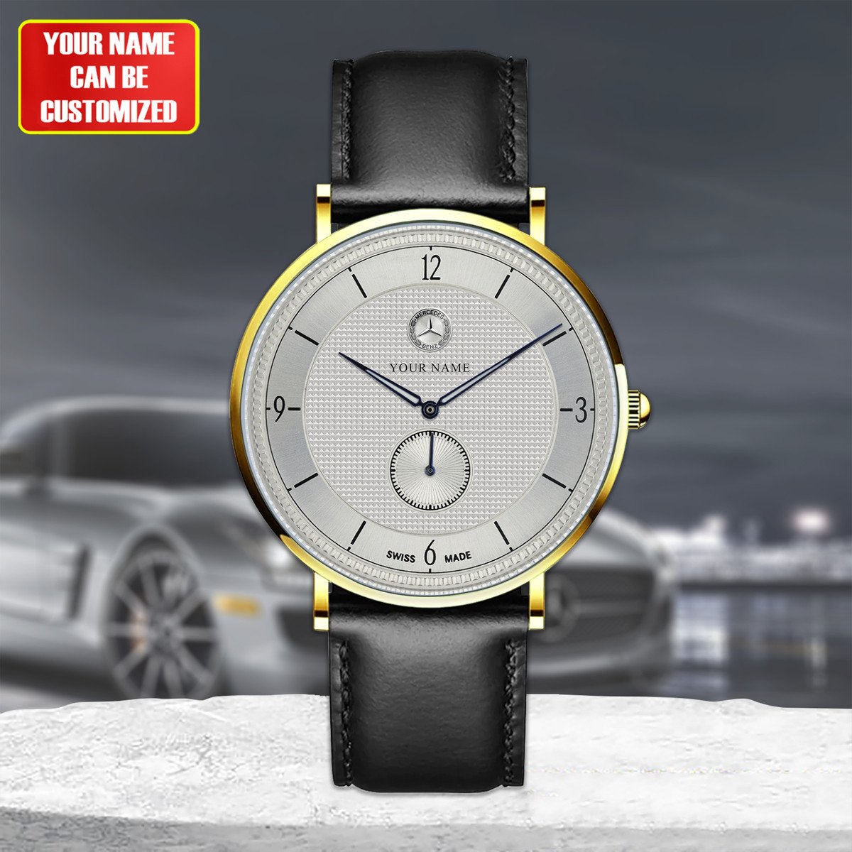 Personalized Merc Limited Edition Quartz Leather Watch P090703