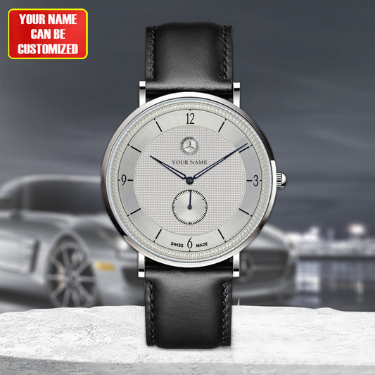 Personalized Merc Limited Edition Quartz Leather Watch P090703