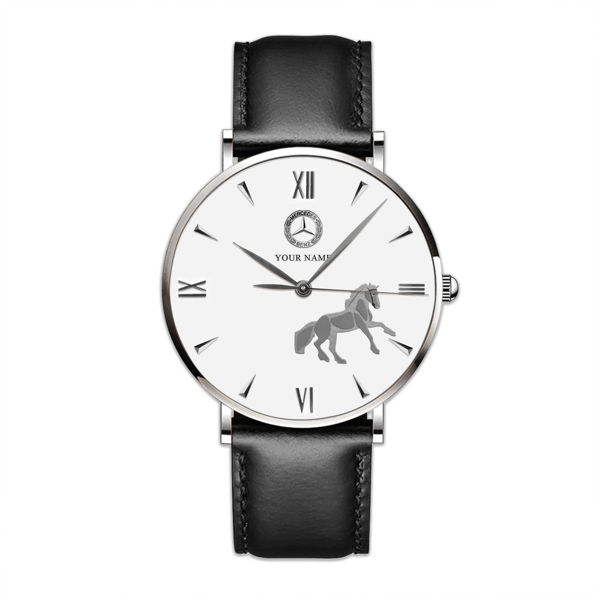 Personalized Merc x Chopard Quartz Leather Watch P090704