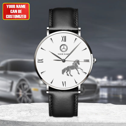 Personalized Merc x Chopard Quartz Leather Watch P090704